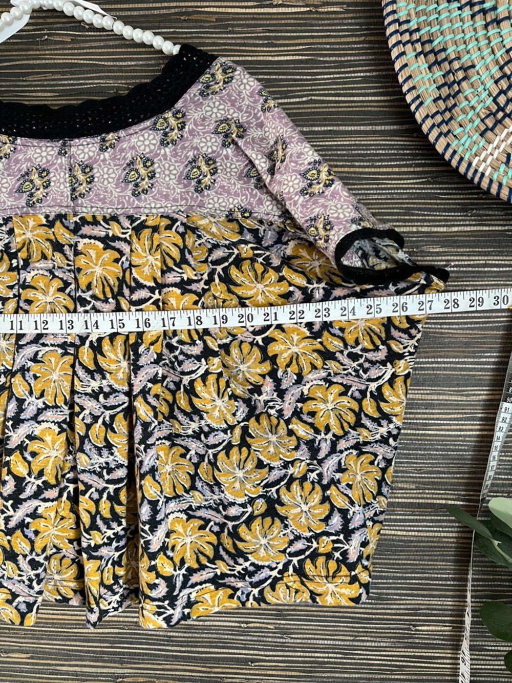 Free People Leilani Floral Printed Crop Top Medium Black combo - Picture 10 of 13